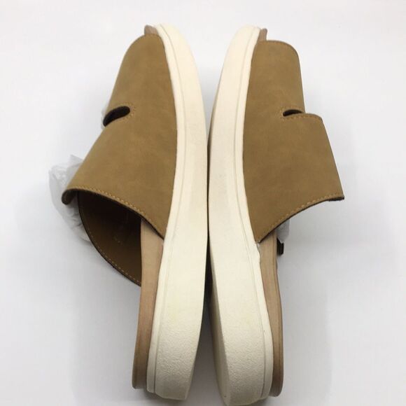 NIB London Fog Women's Cognac Nubuck Lorraine Double Strap Sandals - 10M - Picture 15 of 16